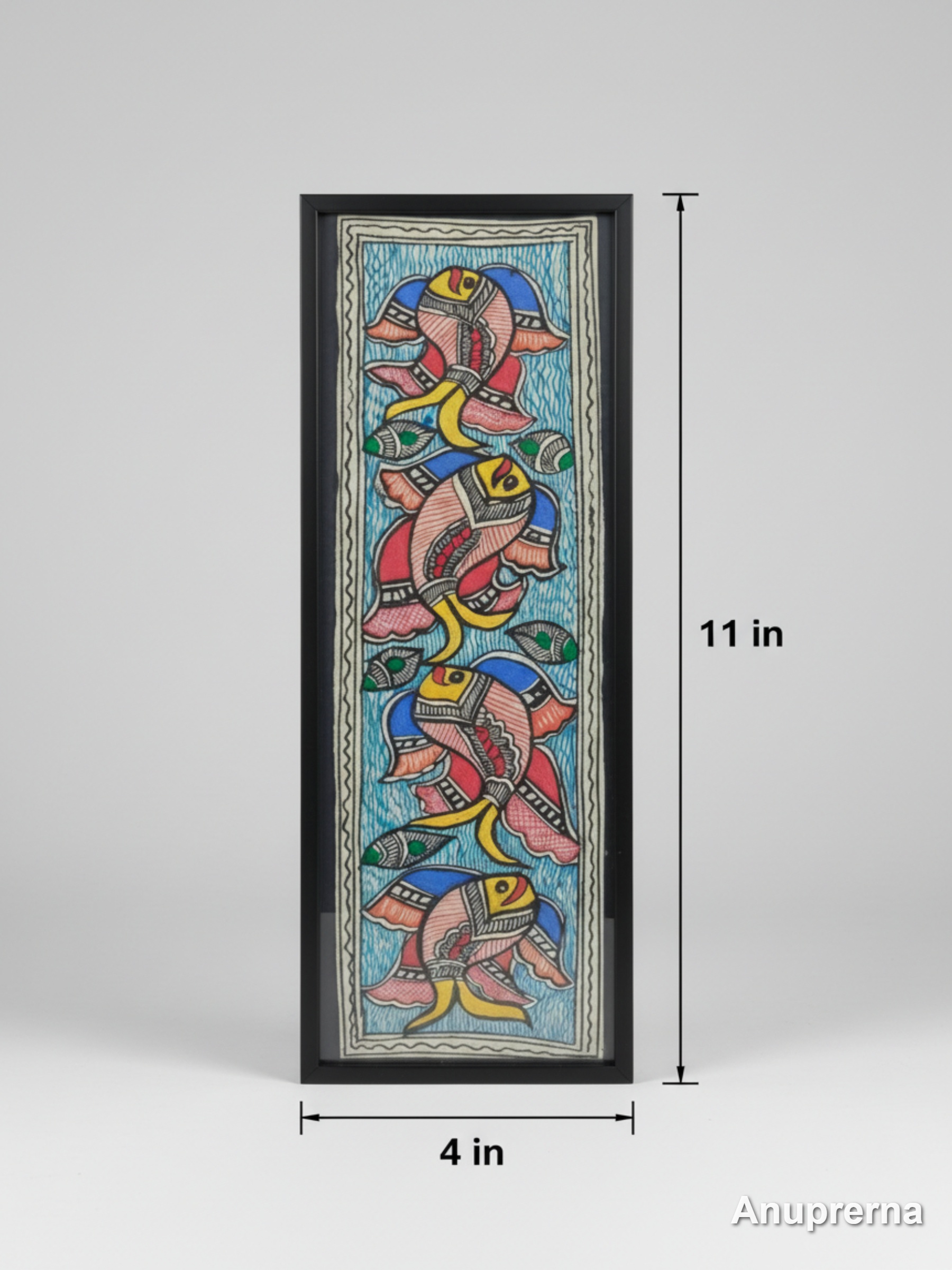 A Shoal Of Fish Madhubani Wall Art Decor