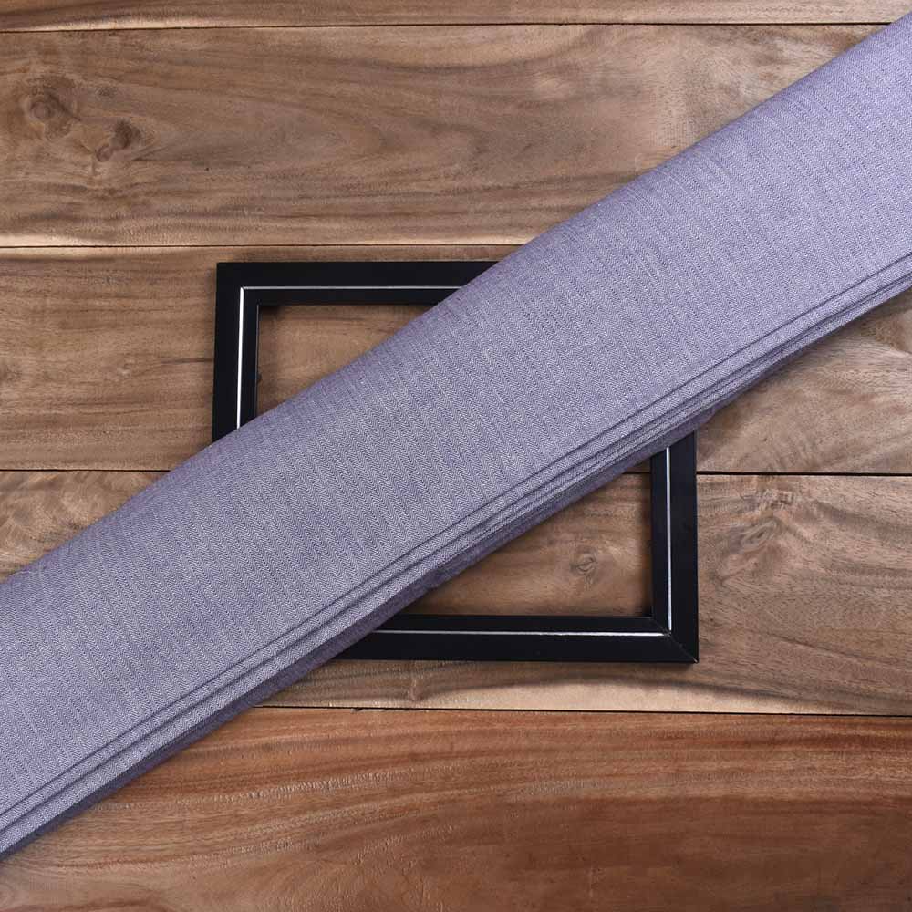 Herringbone Twill Purple Pure Cotton 97 GSM Handwoven Fabric