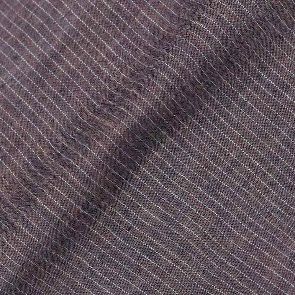 Stripe Purple Pure Cotton 65 GSM Handwoven Fabric