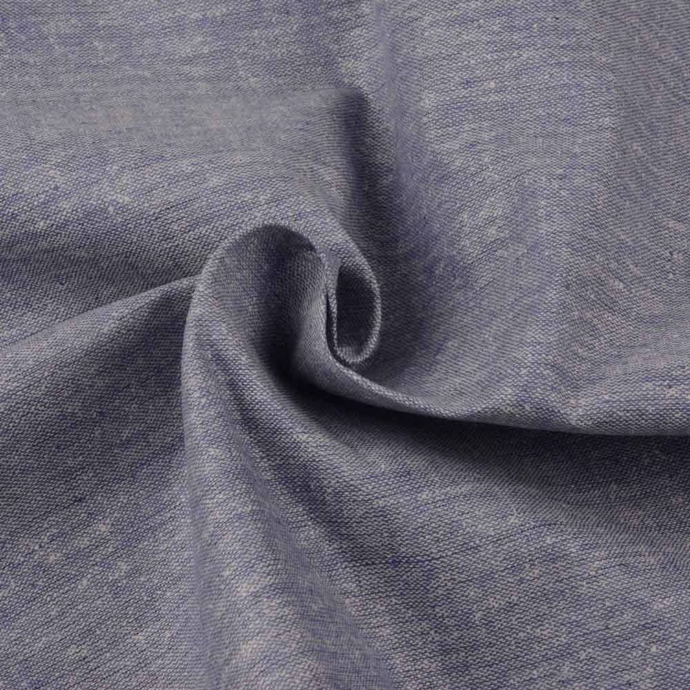 Plain Grey Matka Silk & Khadi Blend 118 GSM Handwoven Fabric