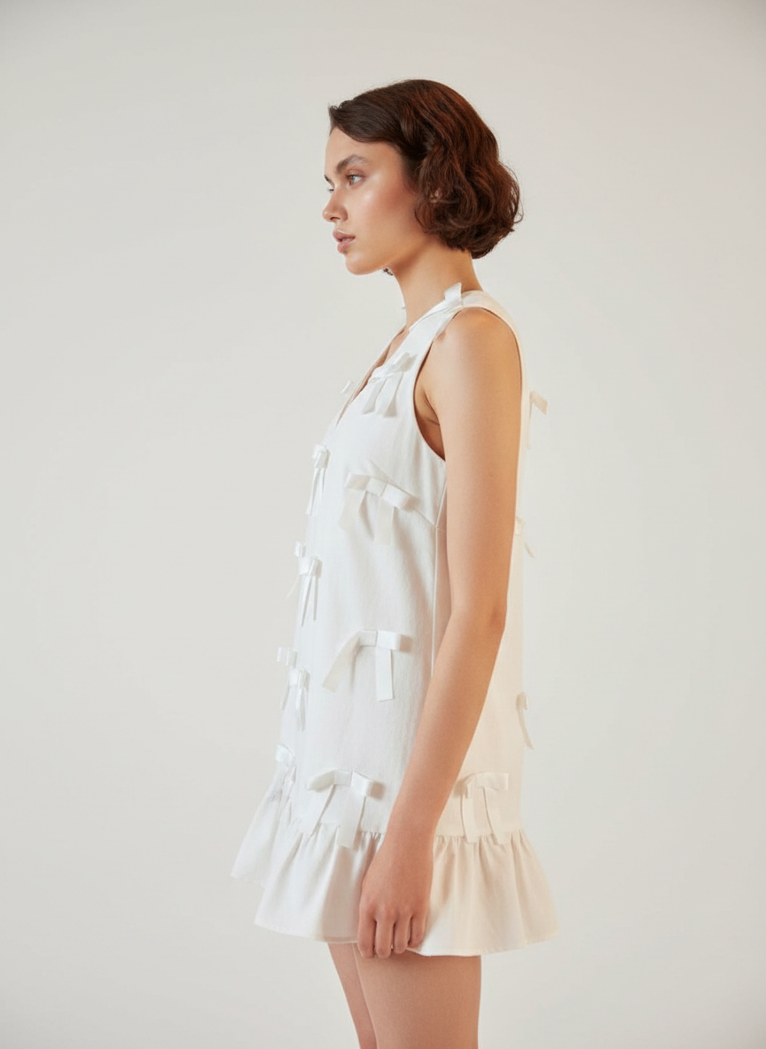 Bows All Over Shift Dress