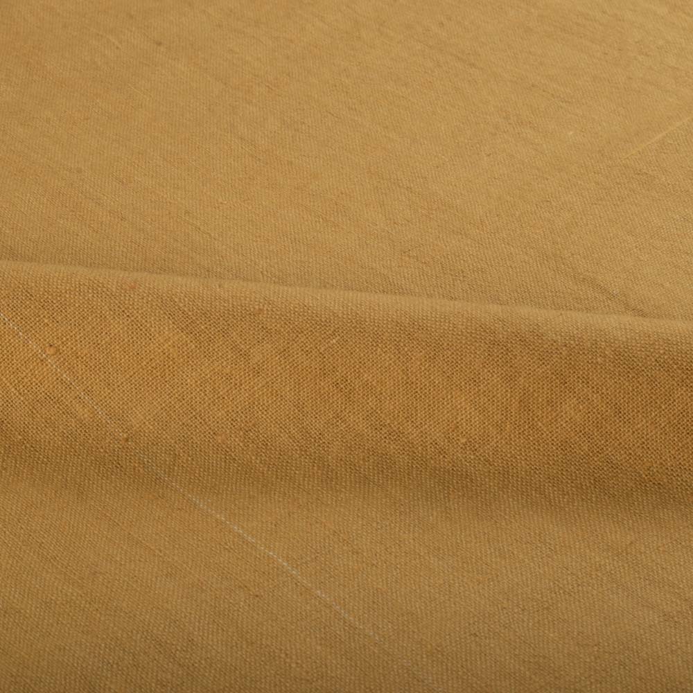 Solid Yellow Khadi 120 GSM Fabric - Handspun & Handwoven