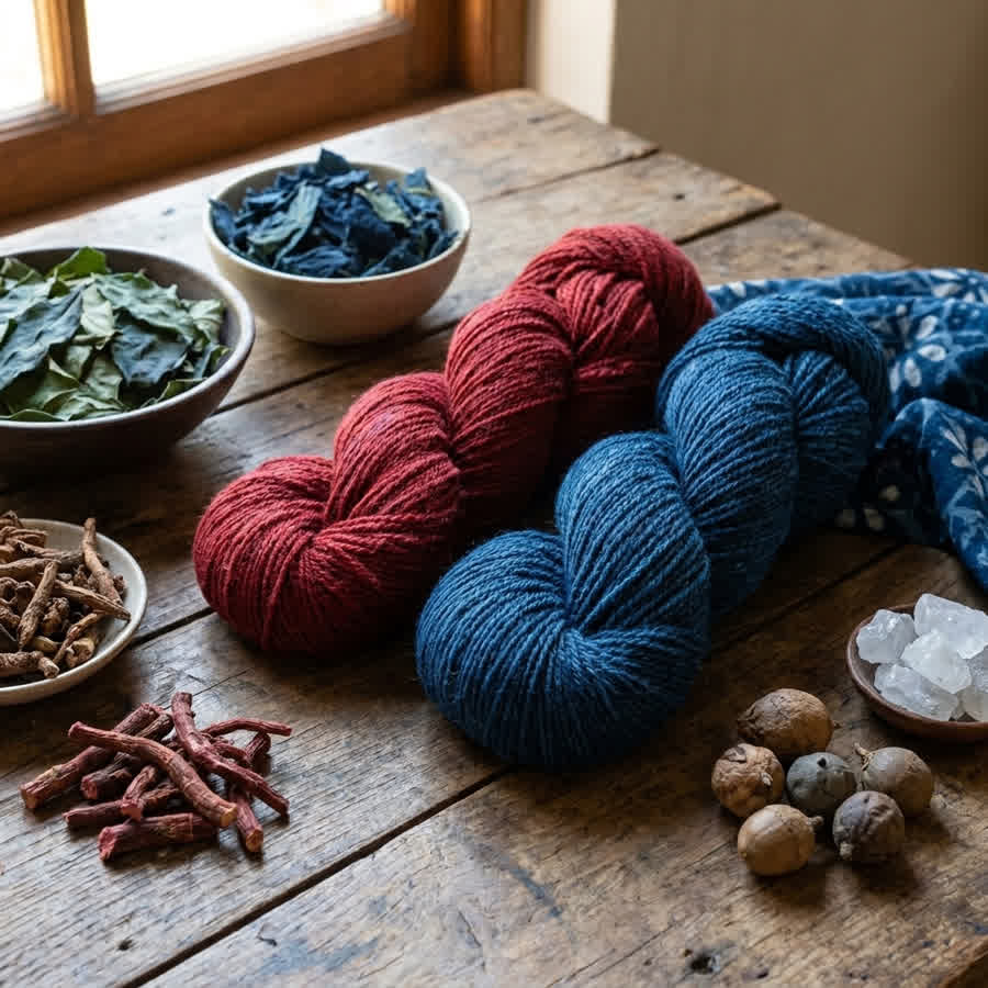Managing Natural Dyes: Preventing Color Bleeding in Handwoven Fabrics — Anuprerna handloom