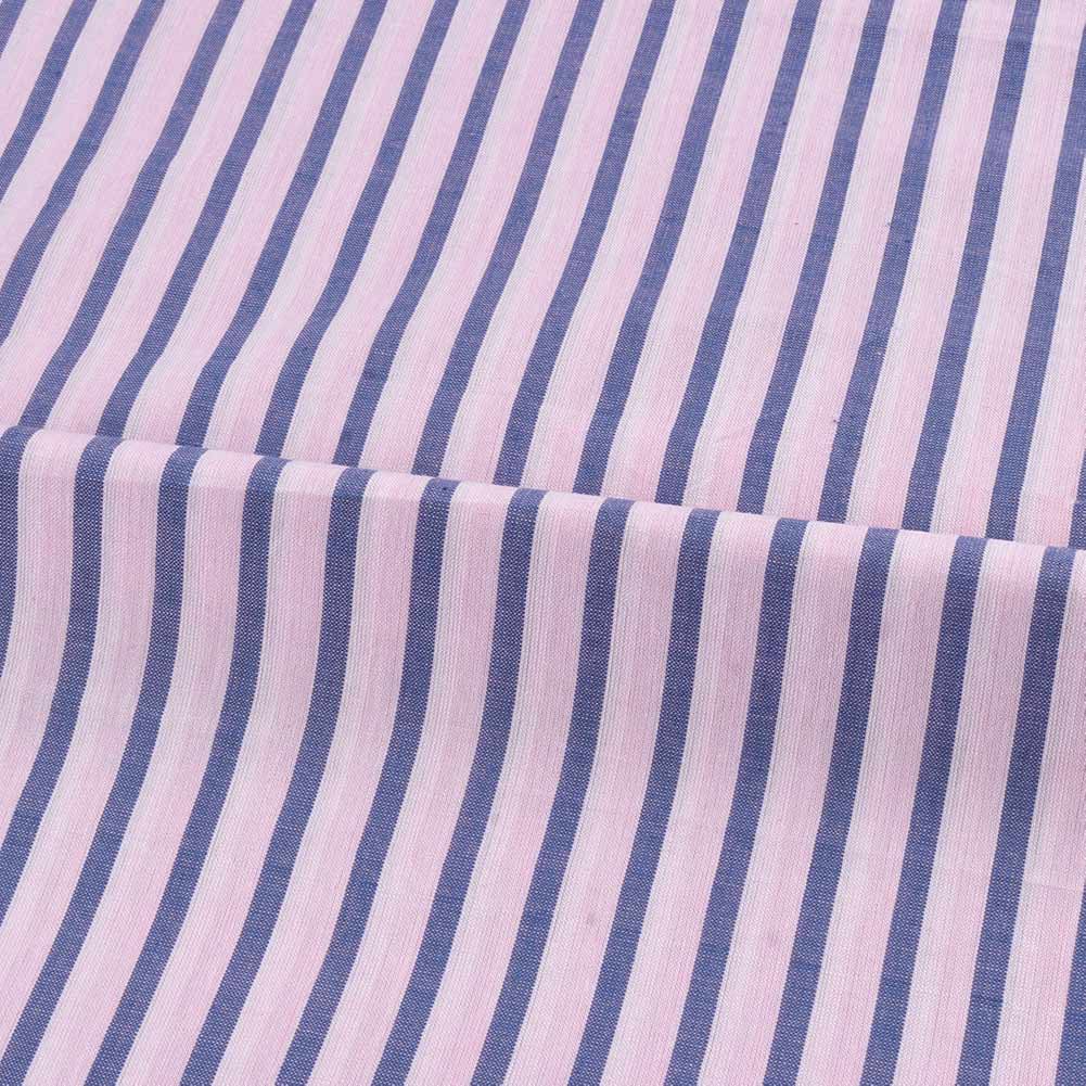 STRIPE BLUE PURE COTTON 90 GSM HANDWOVEN FABRIC