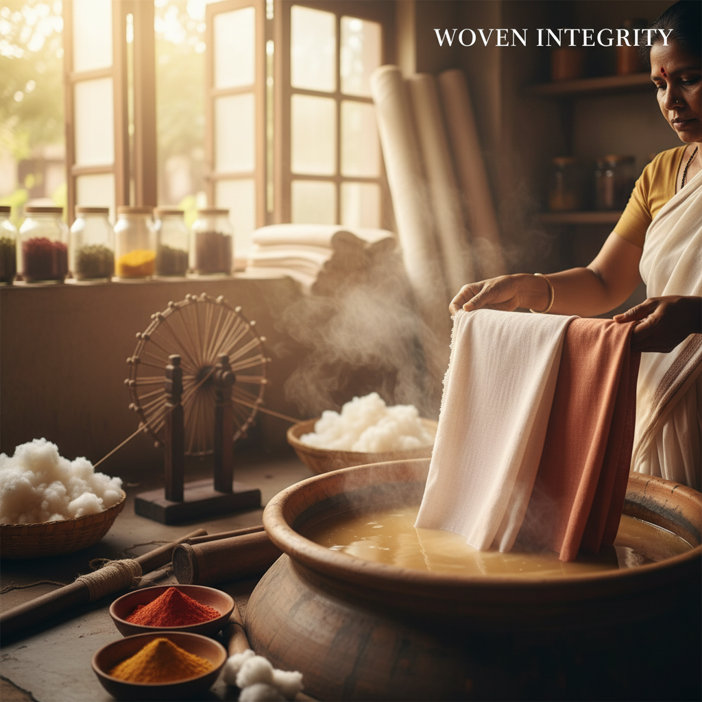 B2B khadi fabric sourcing platform connecting global brands with artisan-made textiles.