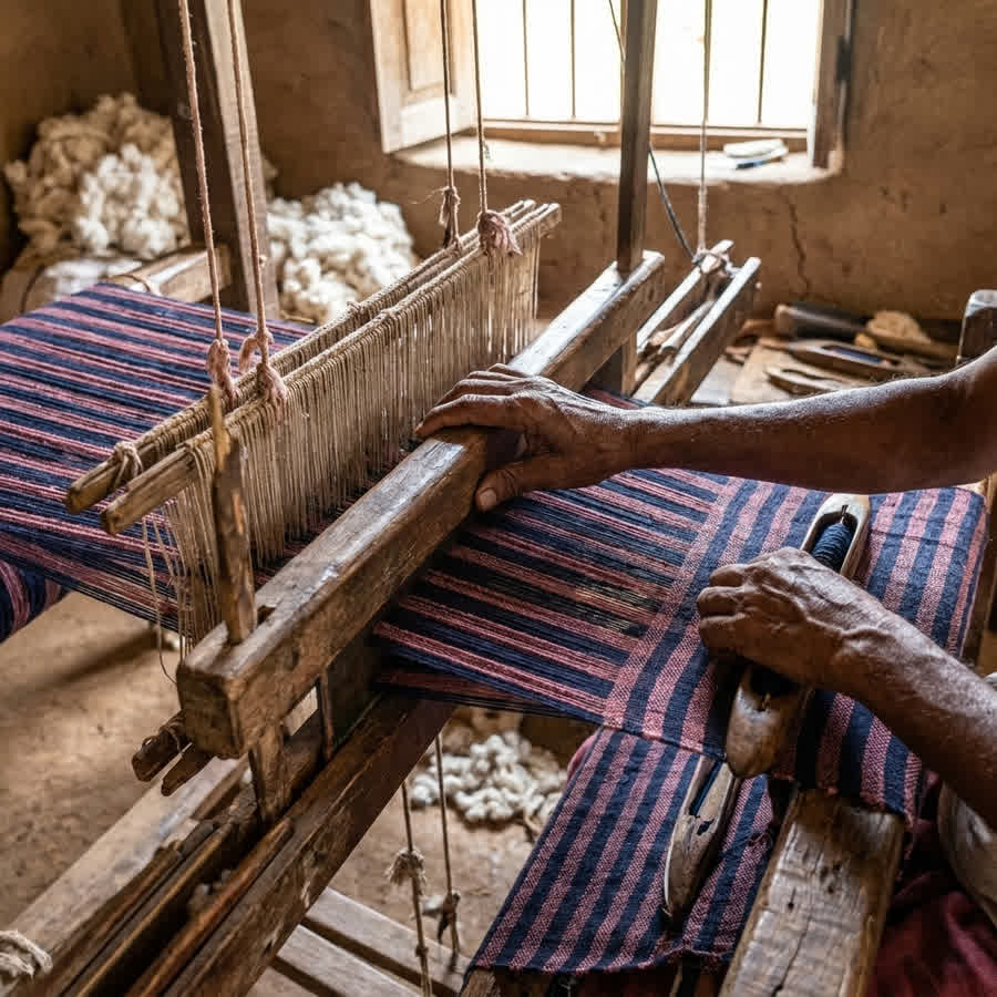 The Anuprerna Difference: Decentralized Production of Organic French Terry — Anuprerna handloom