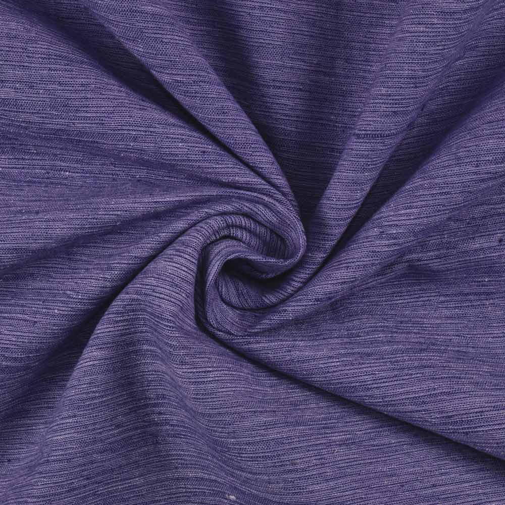 Chambray Lavendar Khadi Cotton 158 GSM Handwoven Fabric