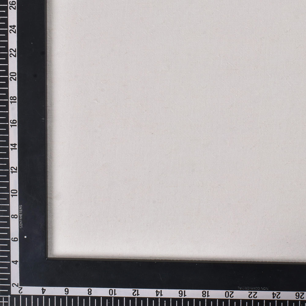 PLAIN WHITE HEMP & COTTON 110 GSM HANDWOVEN FABRIC