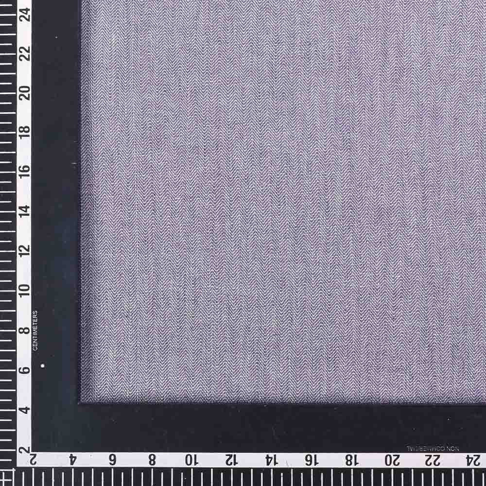 HERRINGBONE TWILL PURPLE PURE COTTON 97 gsm HANDWOVEN FABRIC