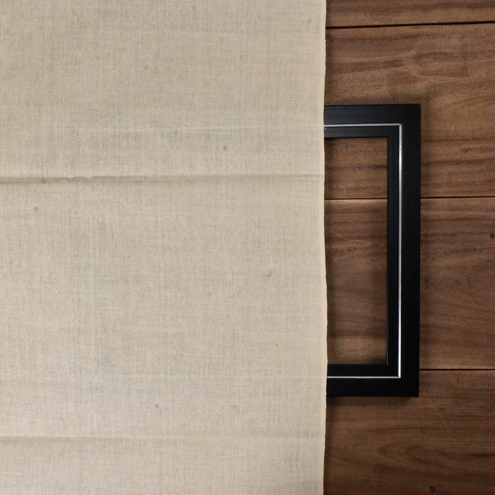 PLAIN NATURAL PURE MATKA SILK 106 GSM HANDWOVEN FABRIC