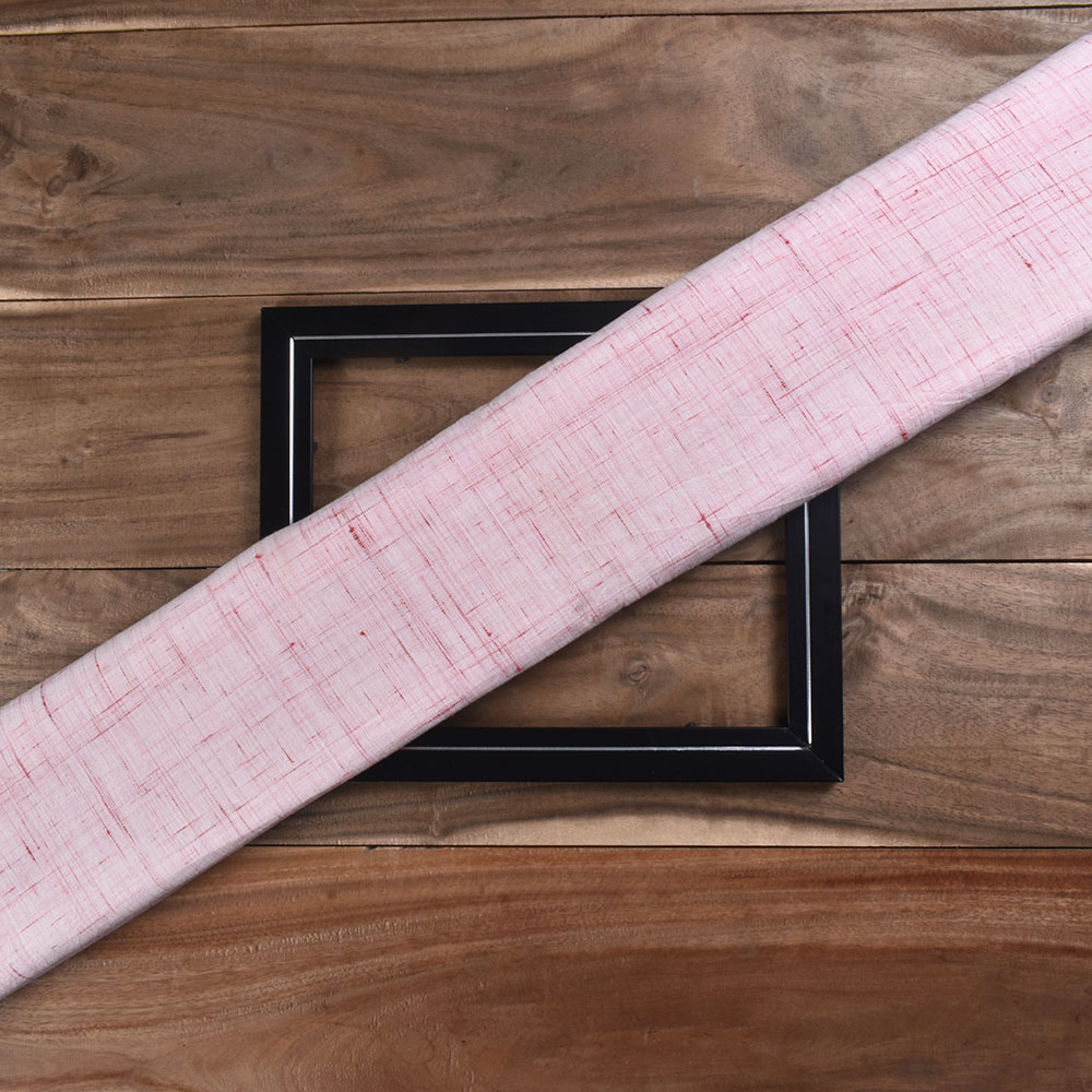 Futki Pink Pure Cotton 108 GSM Handwoven Fabric