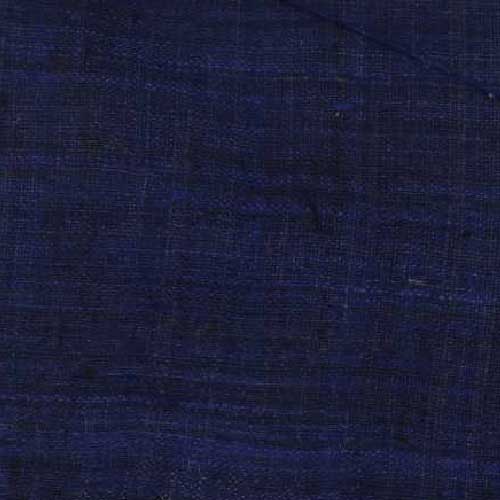 Plain Dark Navy Pure Matka 110 GSM Handwoven Fabric
