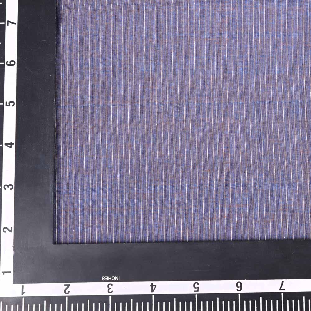 STRIPE PURPLE PURE COTTON 61 GSM HANDWOVEN FABRIC