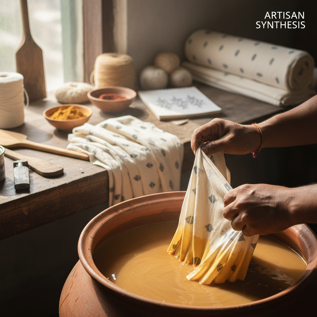 Multiple jamdani fabric swatches in varied patterns and colors prepared for bulk production