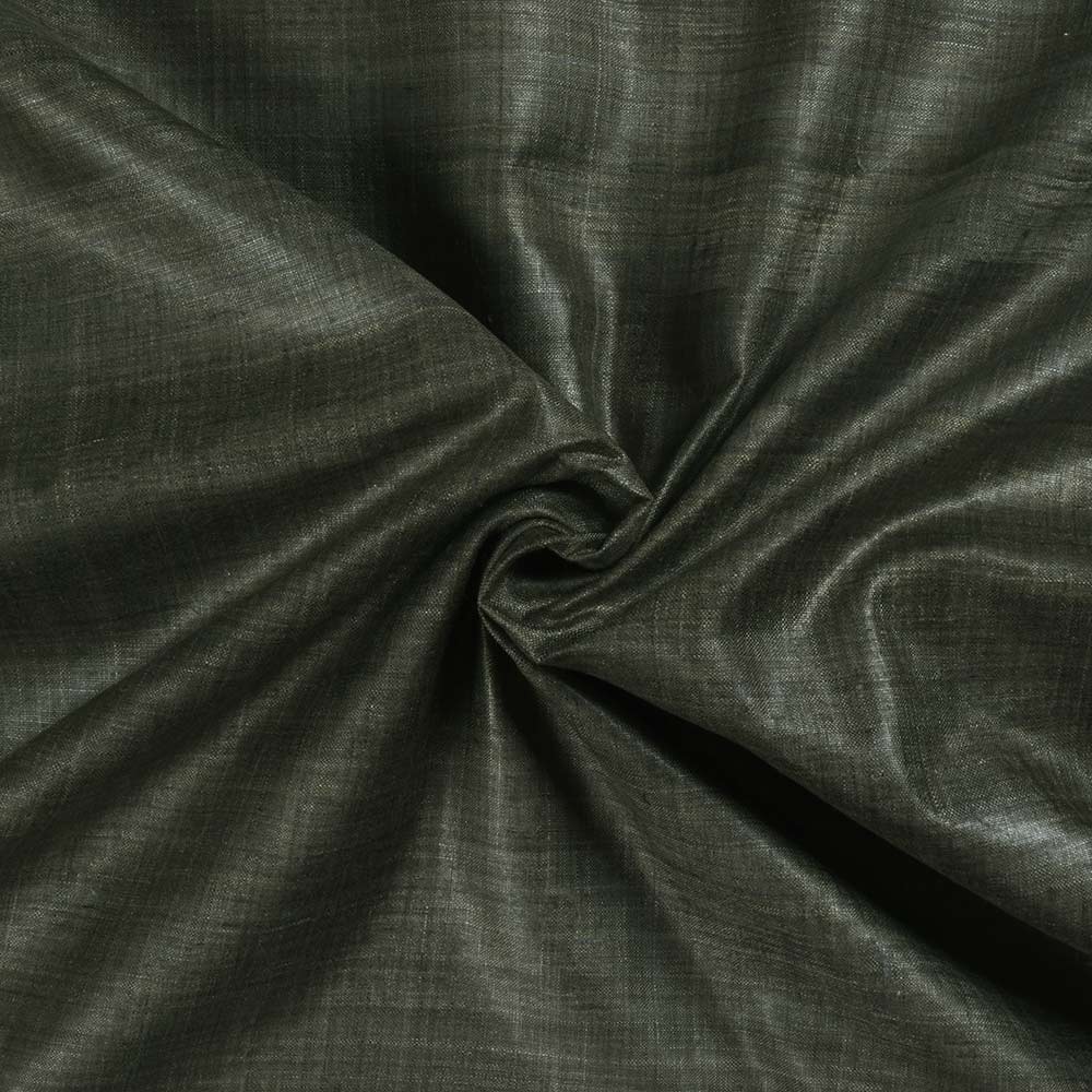 Plain Green Pure Matka 110 GSM Handwoven Fabric 22