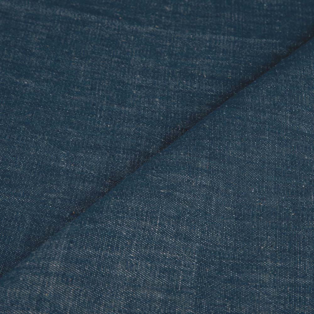 Denim Twill Royal Blue Khadi Cotton 134 GSM Handwoven Fabric