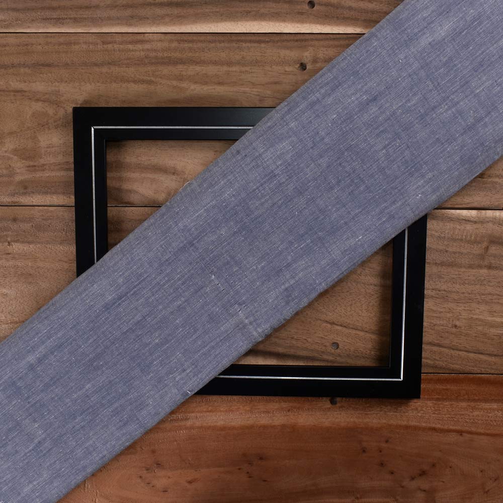 Plain Grey Khadi Cotton 62 GSM Handwoven Fabric