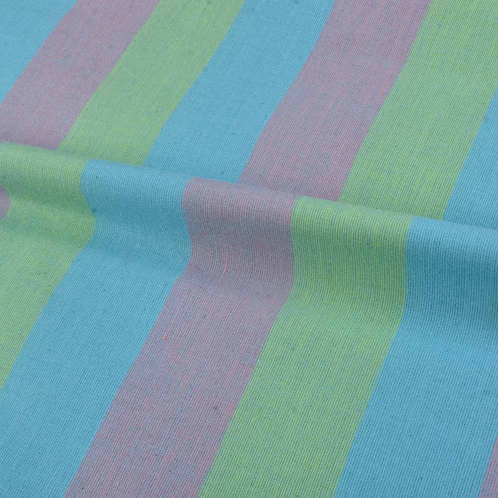 STRIPE MULTICOLOR PURE COTTON 98 GSM HANDWOVEN FABRIC 258