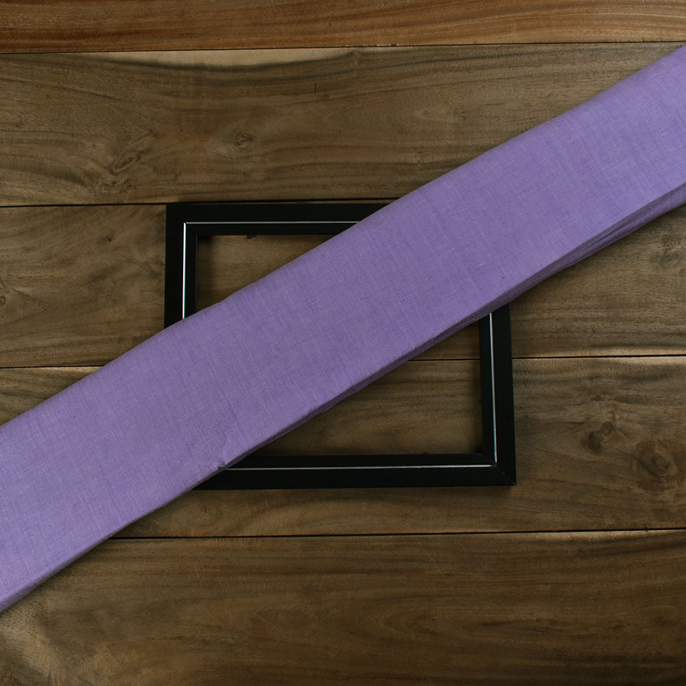 Chambray Purple Khadi Cotton 105 GSM Handwoven Fabric E