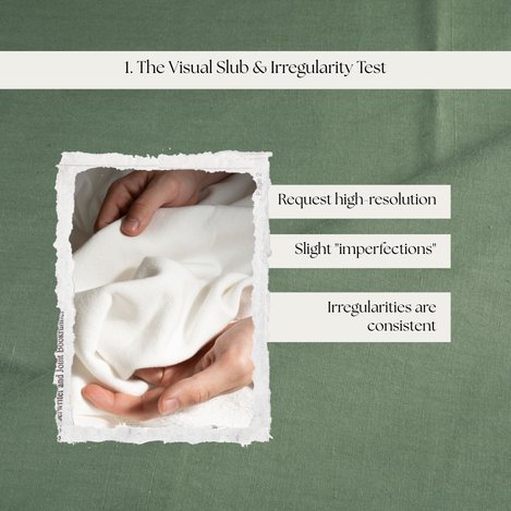 Close-up view of authentic khadi fabric highlighting handspun yarn slubs and natural weave irregularities