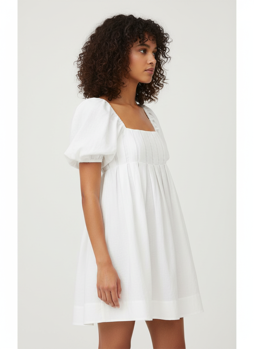 Pleated & Gathered Dress