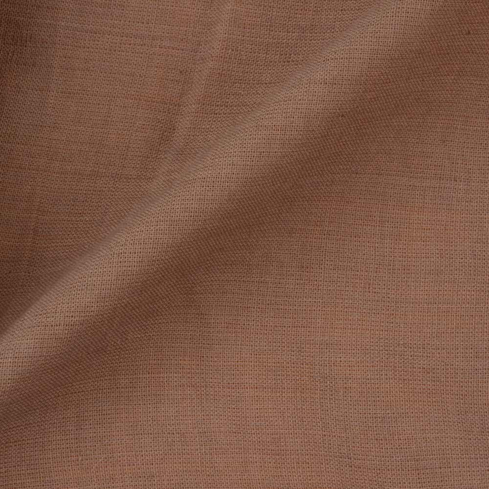 Plain Brown Khadi Cotton 70 GSM Handwoven Fabric