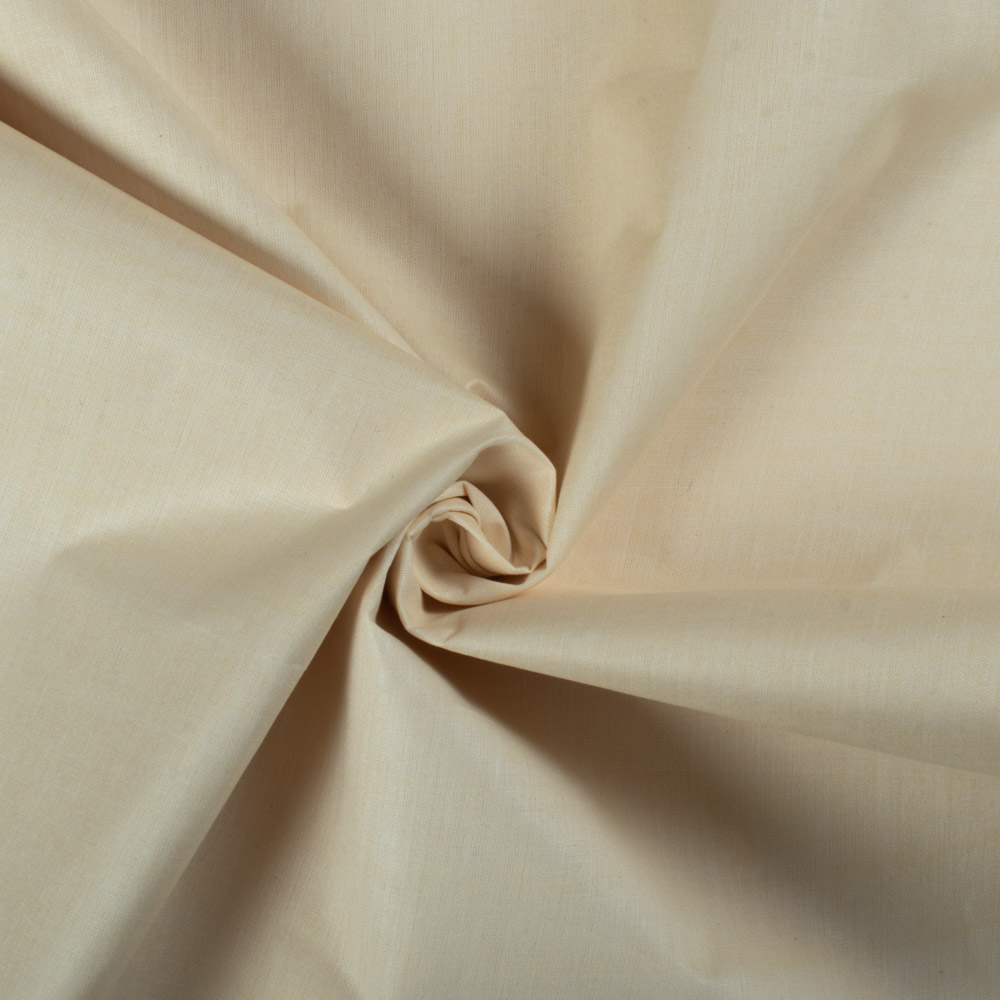 Plain Natural White Matka Silk Cotton Blend 100 GSM Handwoven Fabric 42