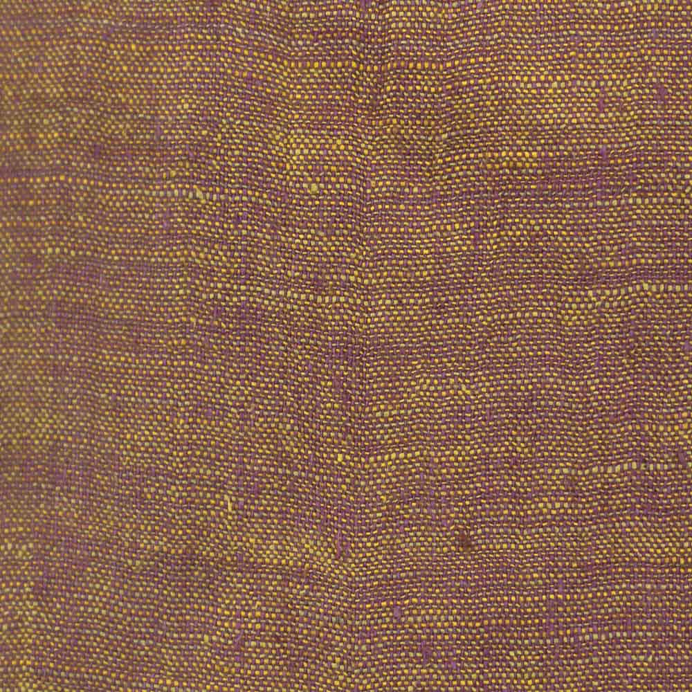 Cross Colour Mustard Khadi 122 GSM Fabric - Handspun & Handwoven