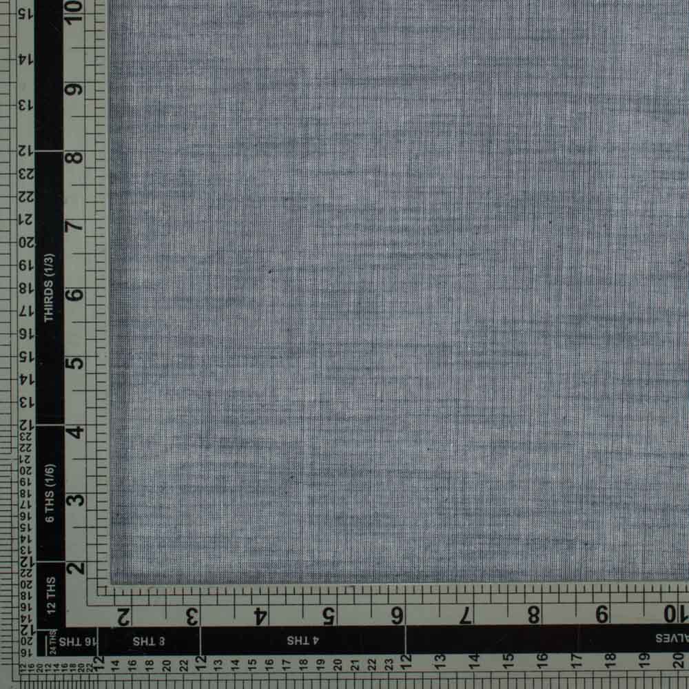 CHAMBRAY BLUE COLOR PURE COTTON HANDWOVEN FABRIC