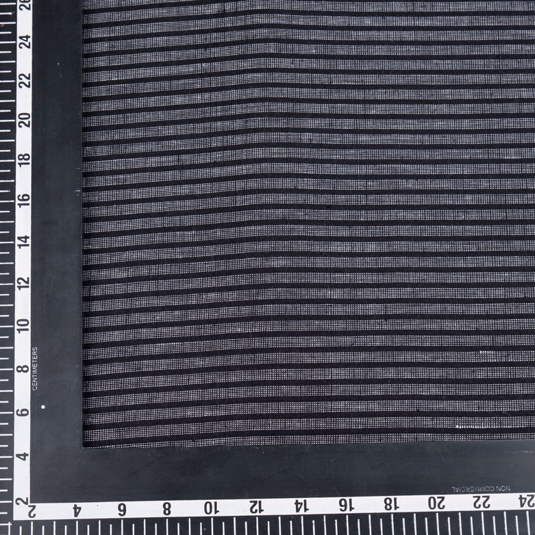 STRIPE BLACK PURE COTTON 125 GSM HANDWOVEN FABRIC