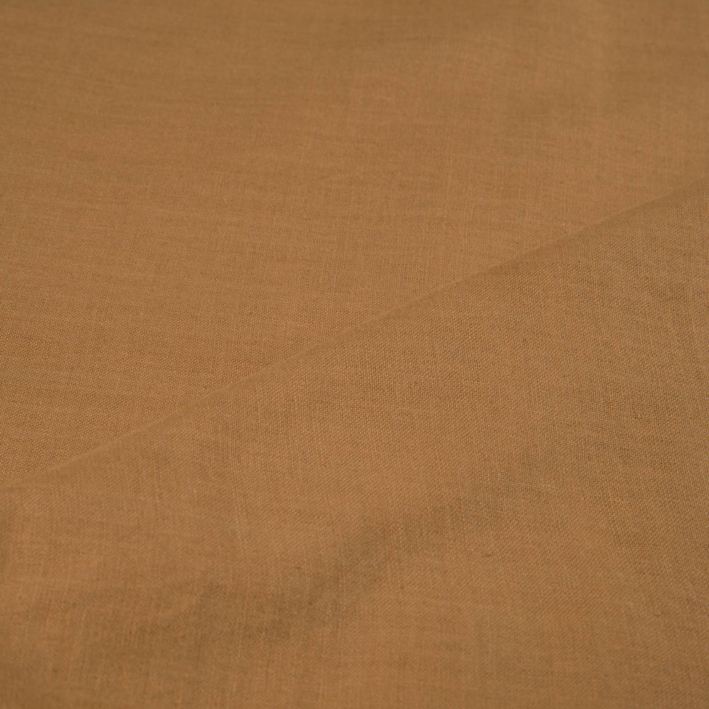 Plain Brown Cotton 92 GSM Handwoven Fabric