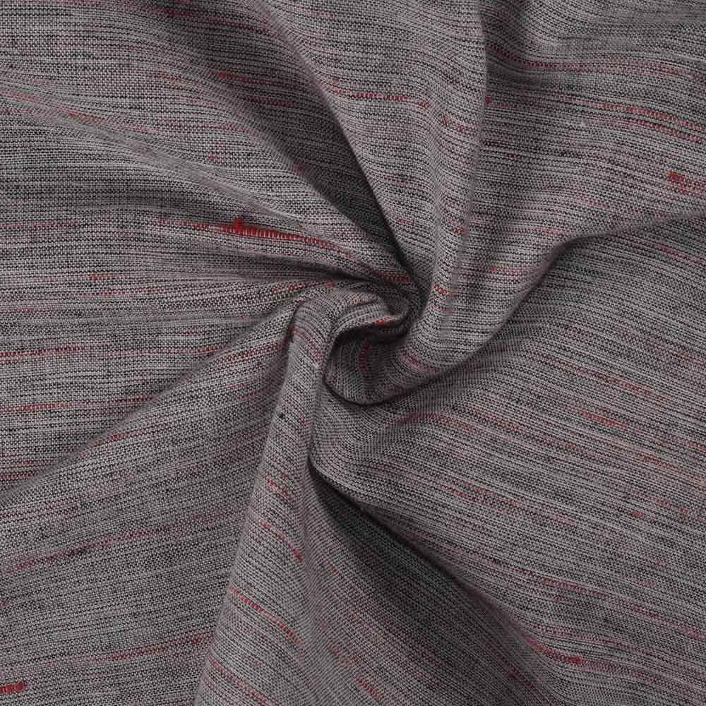 Futki Taupe Khadi Cotton 93 GSM Handwoven Fabric