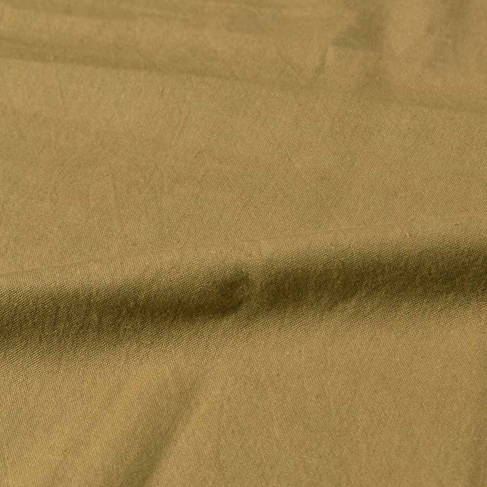 PLAIN OLIVE KHADI COTTON 120 GSM HANDWOVEN FABRIC
