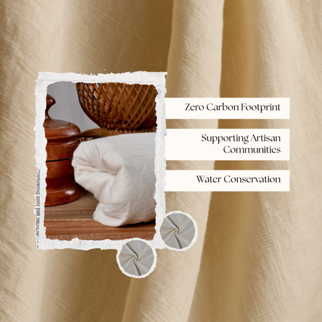 Handloom weaving setup highlighting low-energy, artisan-led Khadi textile production