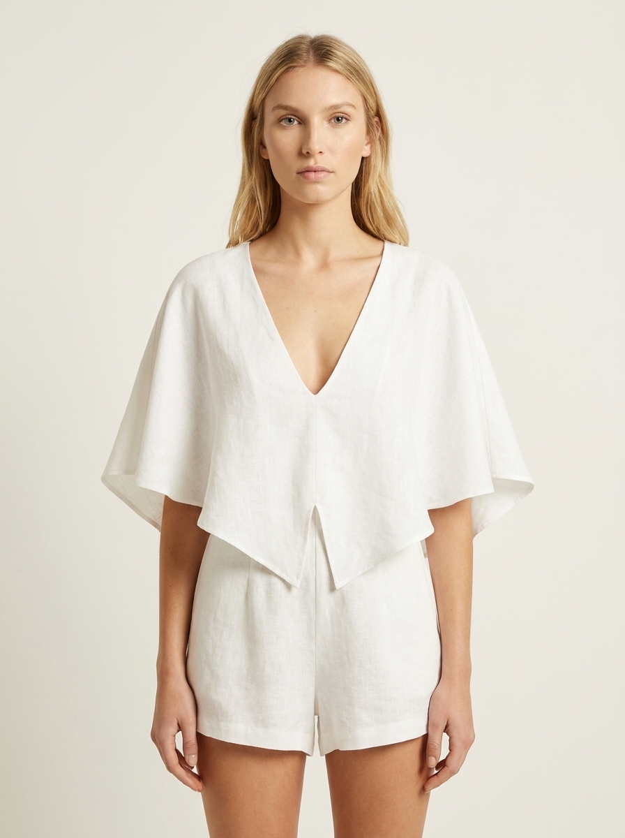 Cover Up Layered Romper
