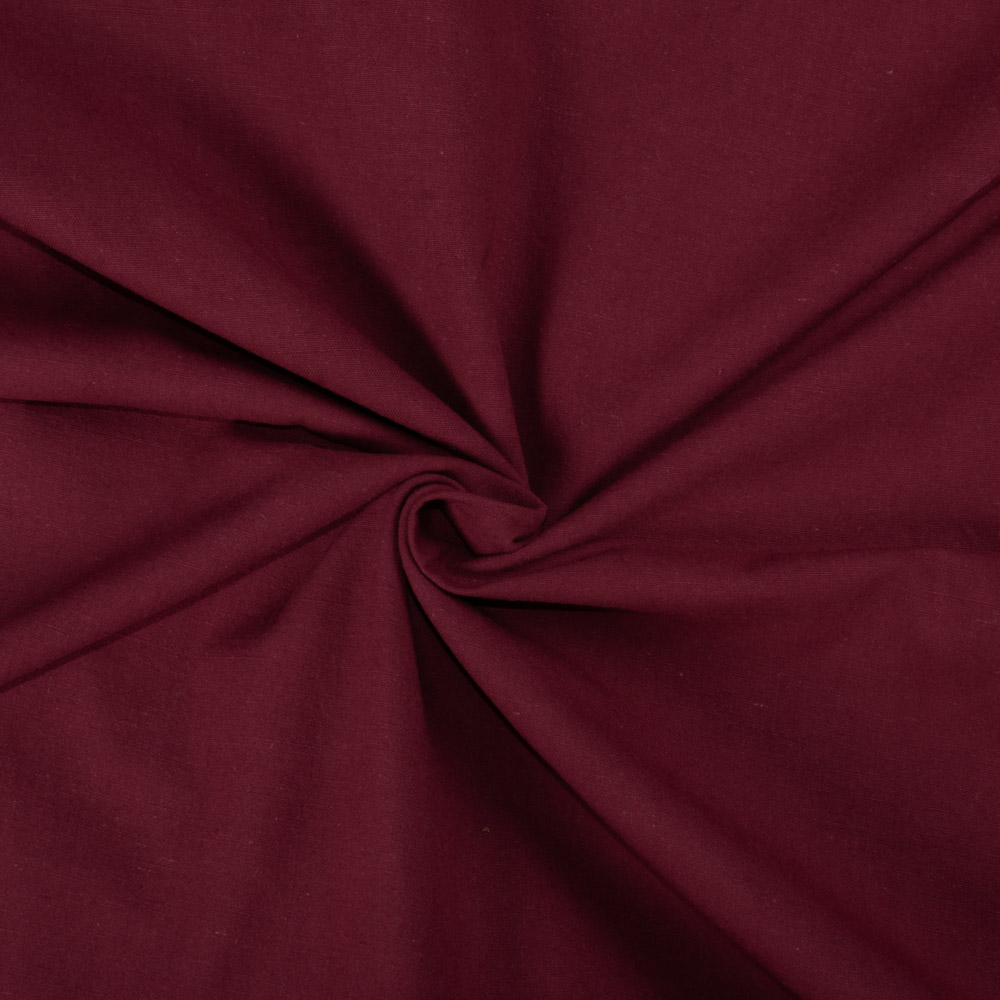Plain Maroon Khadi Cotton 159 GSM Handwoven Fabric
