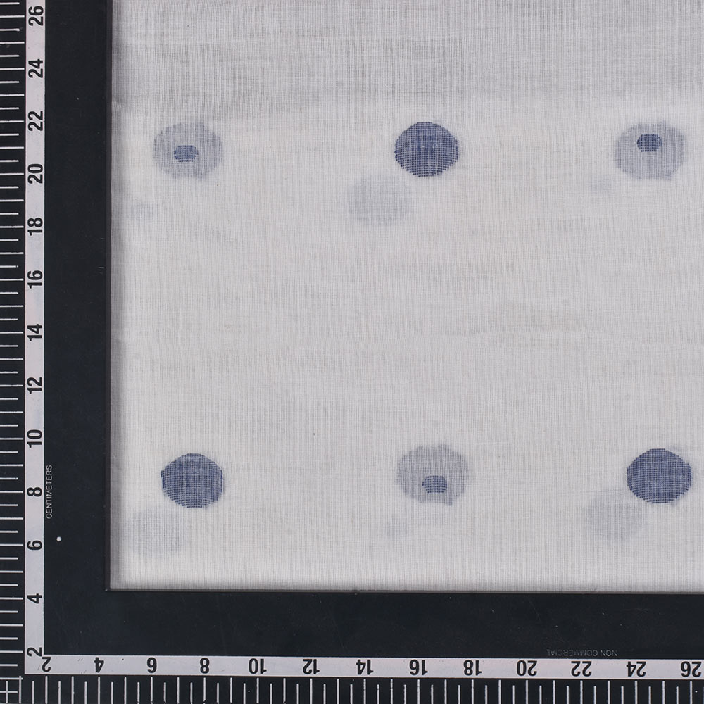 GEOMETRIC CREAM JAMDANI PURE COTTON 55 GSM FABRIC 121