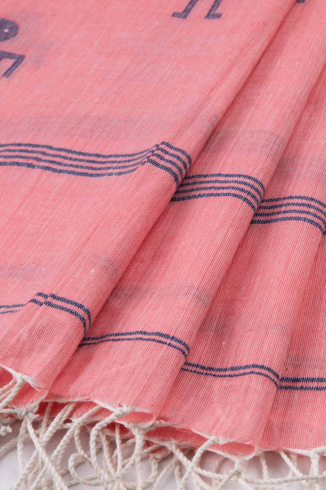 HANDWOVEN PINK SCARF 81