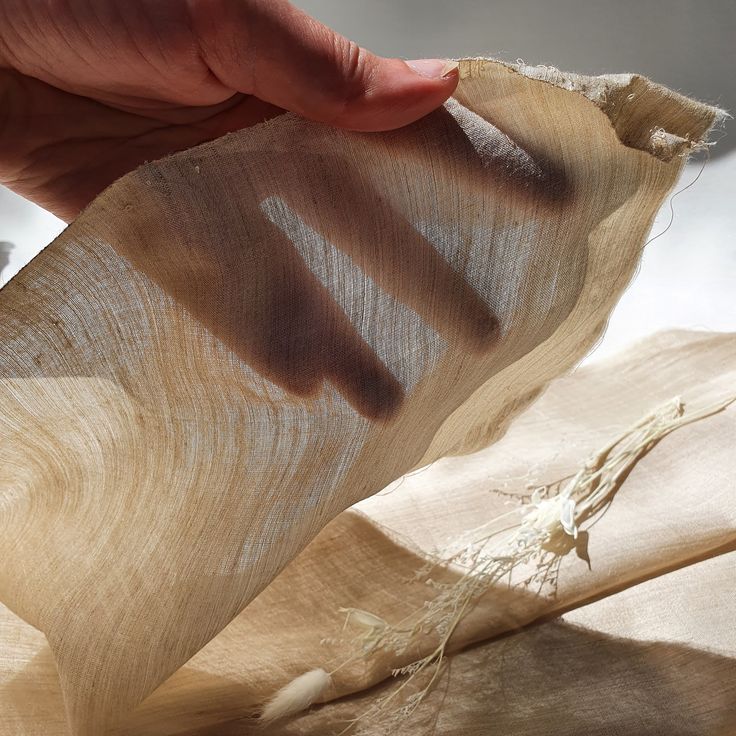 Tussar silk fabric