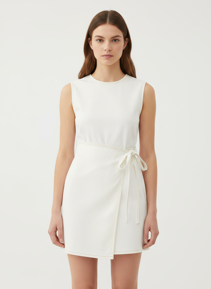 Shift Dress With Extra Panel