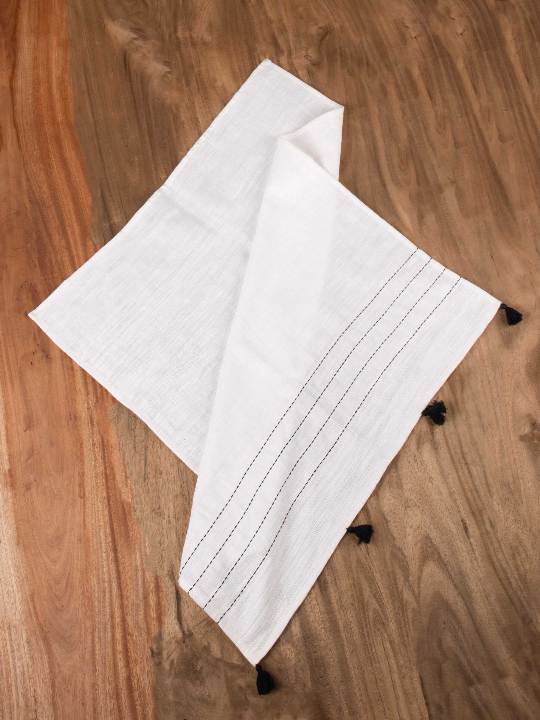 Signature Stitched Hem Tea Towel
