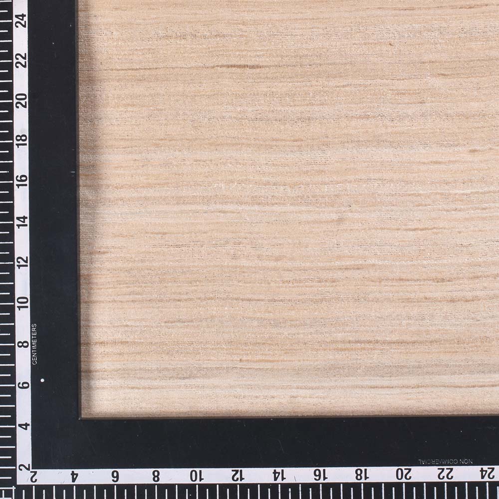 PLAIN NATURAL PURE TUSSAR SILK 92 GSM HANDWOVEN FABRIC