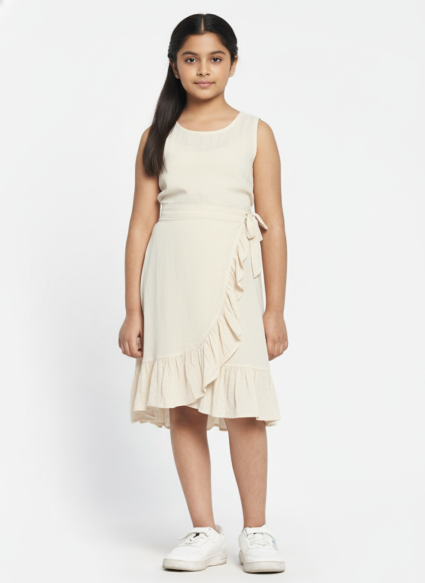 Ruffled & Wrapped Kid's Skirt