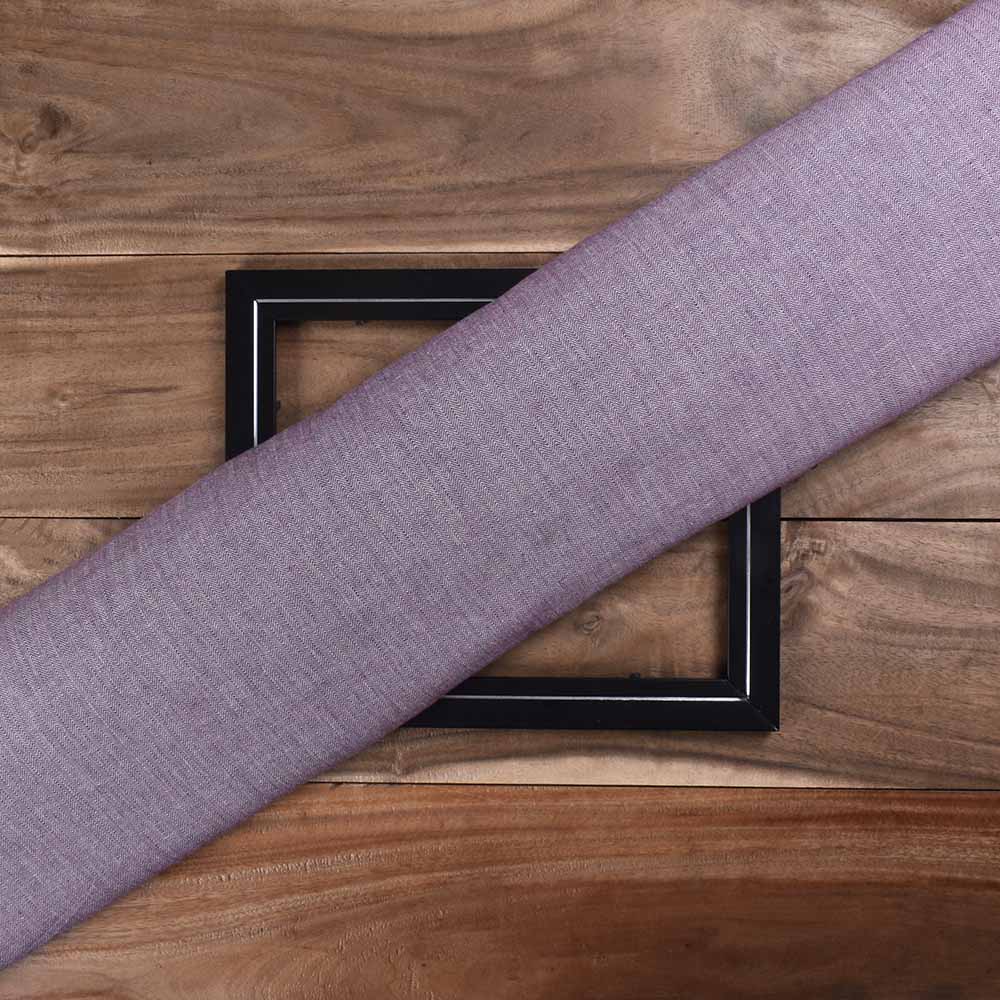 Herringbone Twill Magenta Pure Cotton 97 GSM Handwoven Fabric