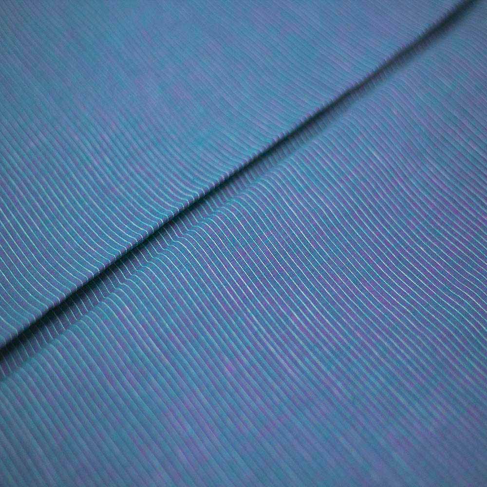 Stripe Blue Pure Cotton 65 GSM Handwoven Fabric