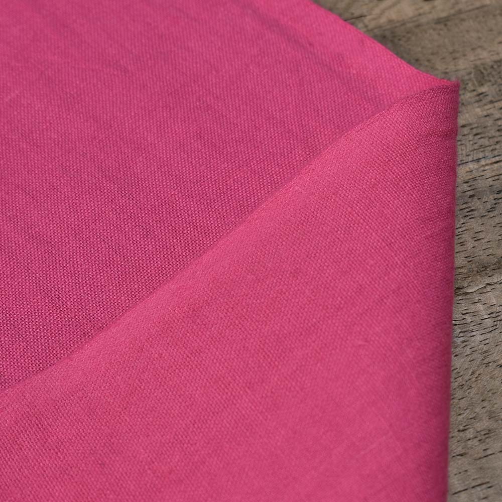 Plain Pink Khadi Cotton 120 GSM Handwoven Fabric