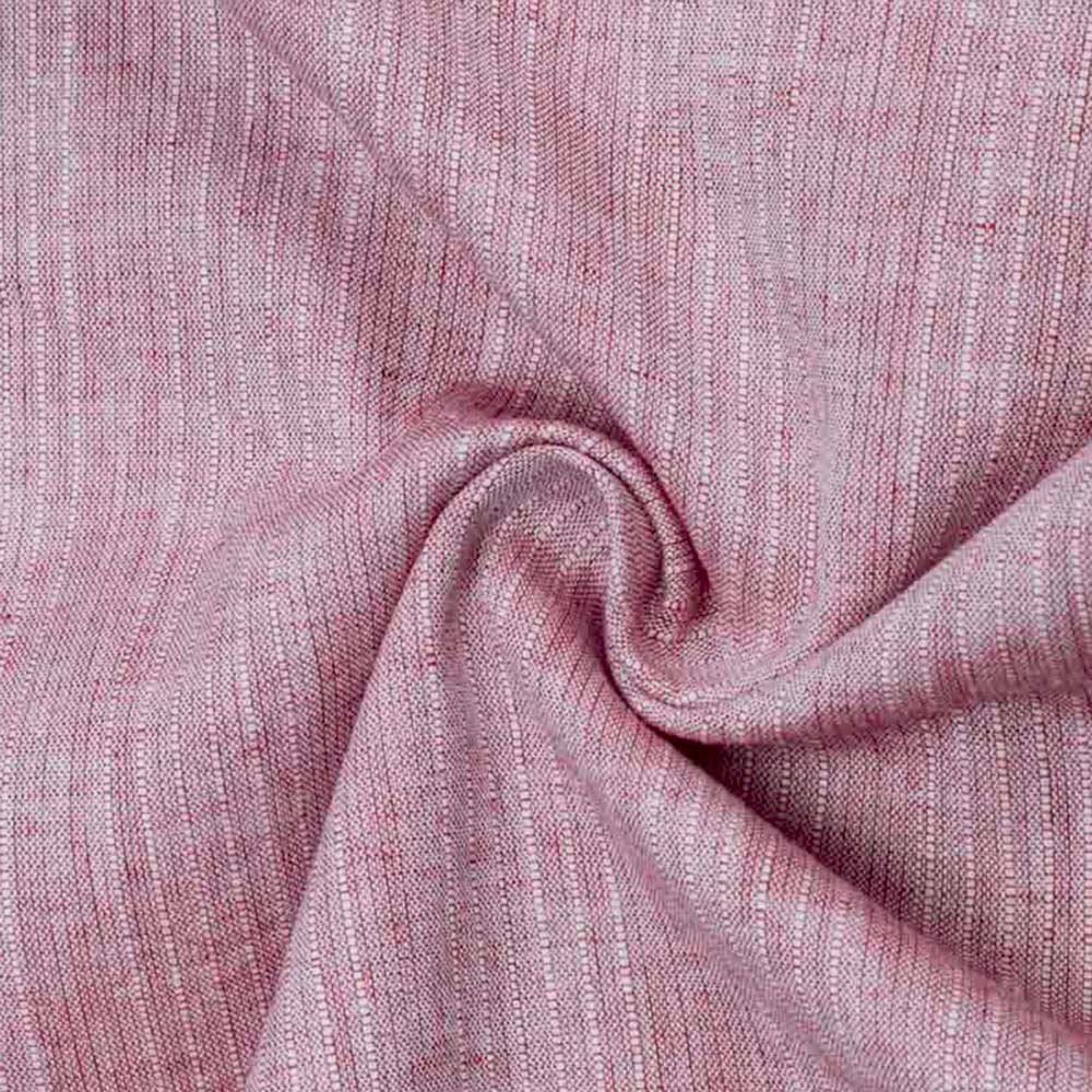 Stripe Rose Pink Pure Cotton 80 GSM Handwoven Fabric