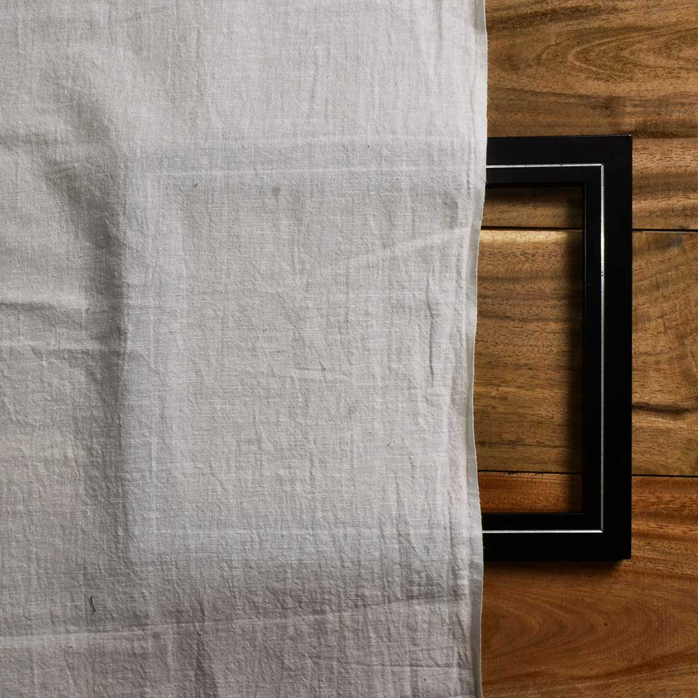 PLAIN WHITE HEMP & COTTON 110 GSM HANDWOVEN FABRIC