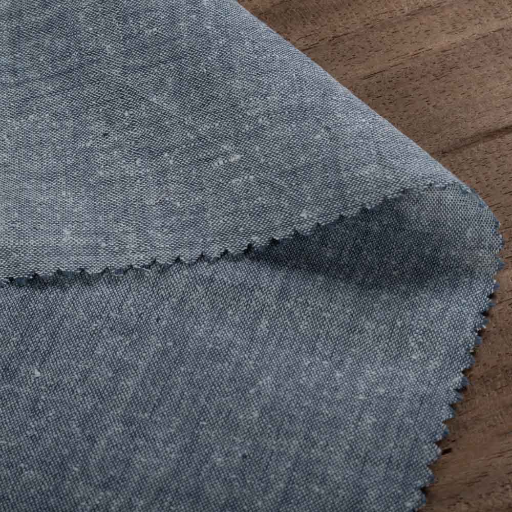 Plain Grey Matka Silk & Khadi Blend 87 GSM Handwoven Fabric