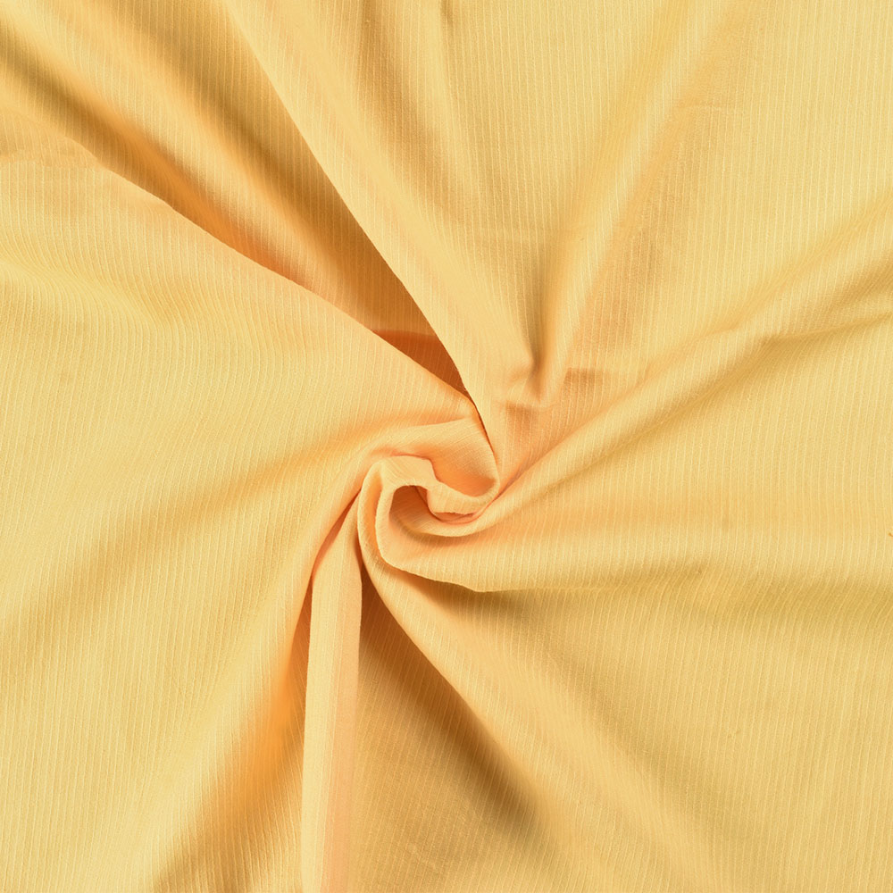 Stripe Yellow Pure Cotton 77 GSM Handwoven Fabric